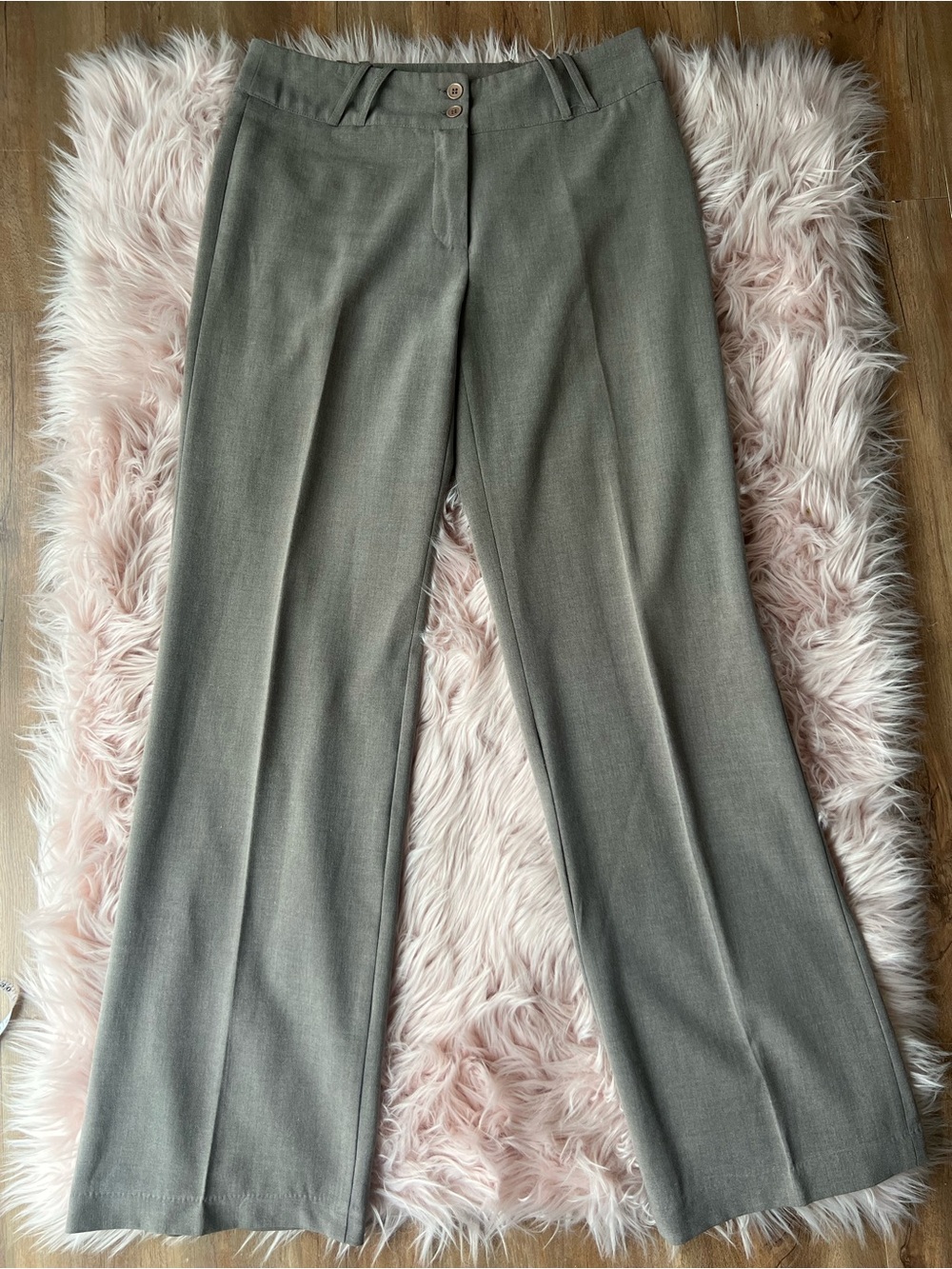 bebe Grey Boot Cut Dress Pants y2k Vintage